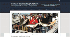 Desktop Screenshot of luckystrikefishingcharters.com